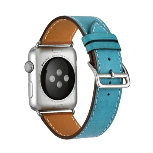 12 Кожаный ремешок для Apple watch band 4 5 44 мм 40 мм iWatch 38 мм 42 мм ремешок из натуральной кожи один тур Браслет Apple watch 3 2 1 42 - Цвет ремешка: 12