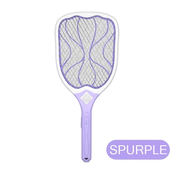 

USB Rechargeable Electric Fly Mosquito Swatter Mosquito Killer Protect Human Handheld Racket Insects Killer With LED