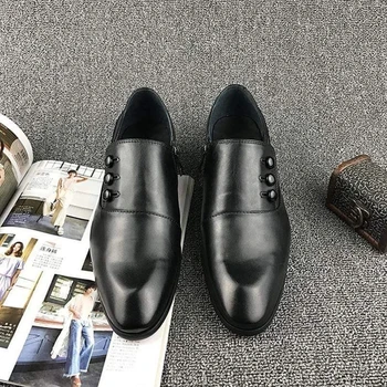 

Men Pu Leather Shoes Casual Shoes Dress Shoes Brogue Shoes Spring Ankle Boots Vintage Classic Male Casual F407