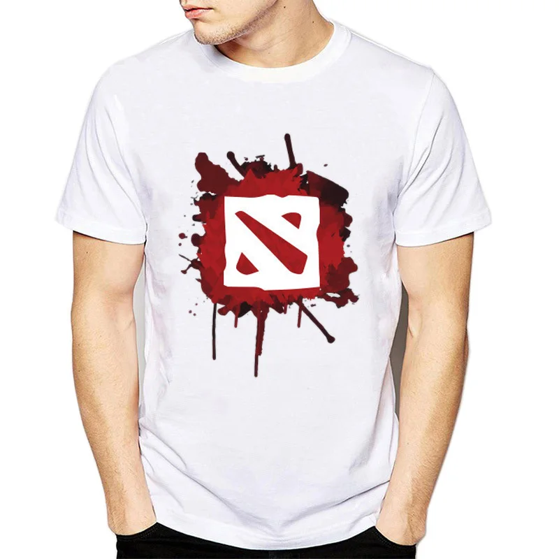 Мужская футболка Dota 2, Moba с принтом из игры, летняя одежда, мужские белые футболки с круглым вырезом, Homme, топы, футболки размера плюс, XXXL, Camisetas