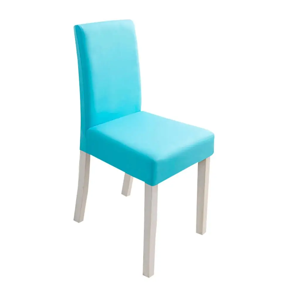 Tiffany Blue Чехлы для стульев Meijuner, однотонные чехлы для стульев, спандекс, эластичные Чехлы для дома, столовой - Цвет: Tiffany Blue