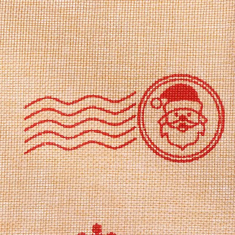 Canvas Santa Bags With Drawstring Christmas Gift Large Hessian Burlap Christmas Sacks New Year Supplies 68*44cm