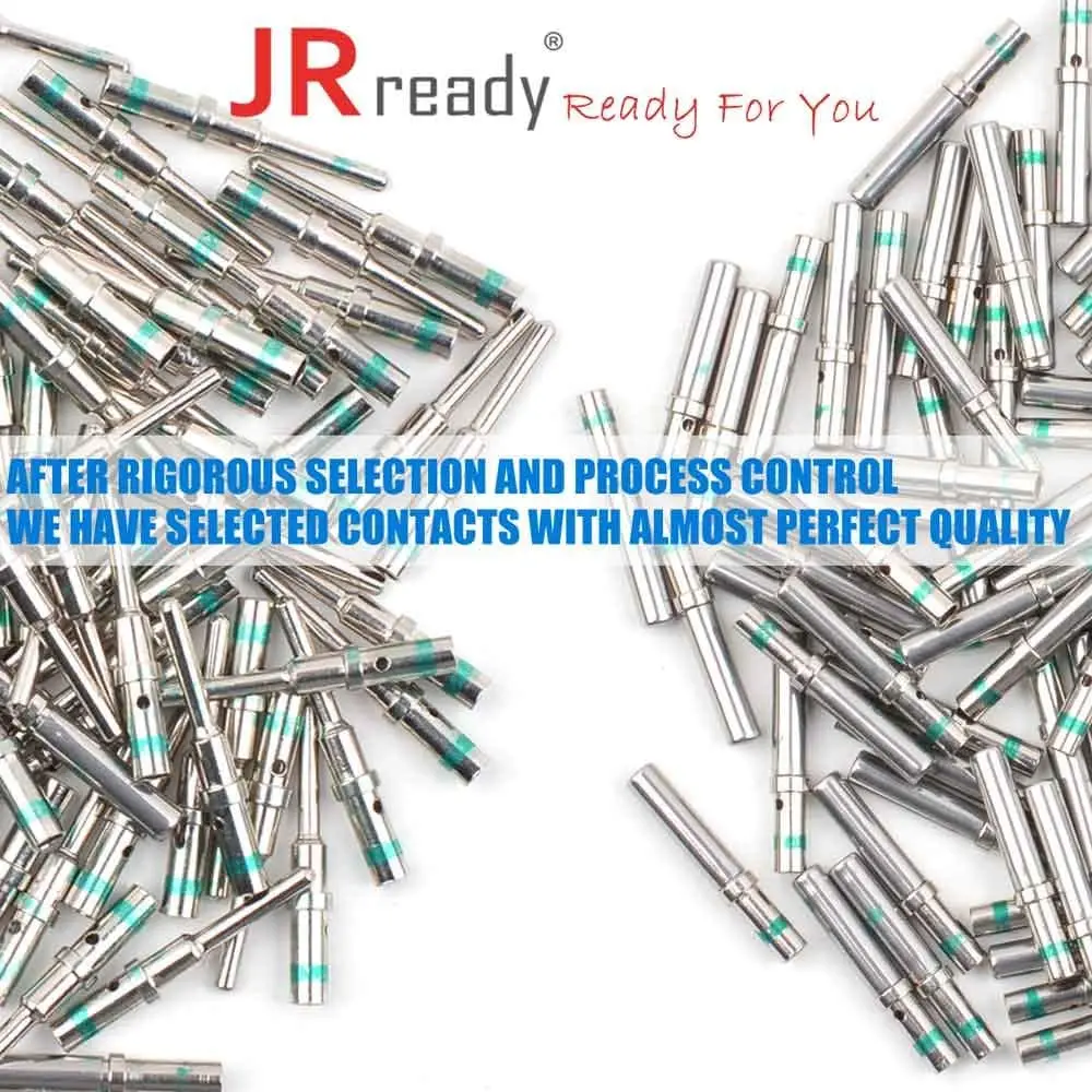JRready Deutsch DT Contact Kit 16# Solid Contacts Male 0460-215-16141 Female 0462-209-16141 Wre14 (100 Pair) 4
