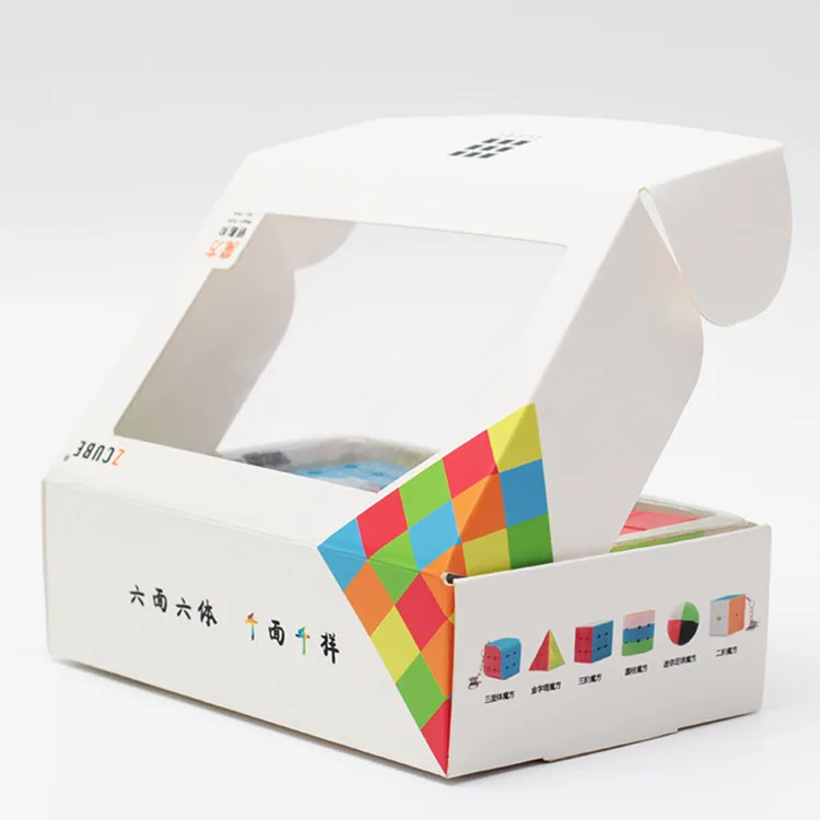 Z cube Комплект 6 шт./компл. подарочный набор мини-Волшебный куб 2x2x2 3x3x3 магический шар цепочка для ключей с цилиндром, головоломка, развивающие игрушки для детей