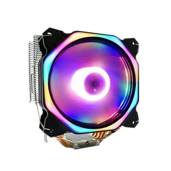 

12cm CPU Cooler LED Fan 4 Heat Pipe 3Pin CPU Fan Cpu Heatsink for Intel 775/1150/1155/1156/1366 for AMD All