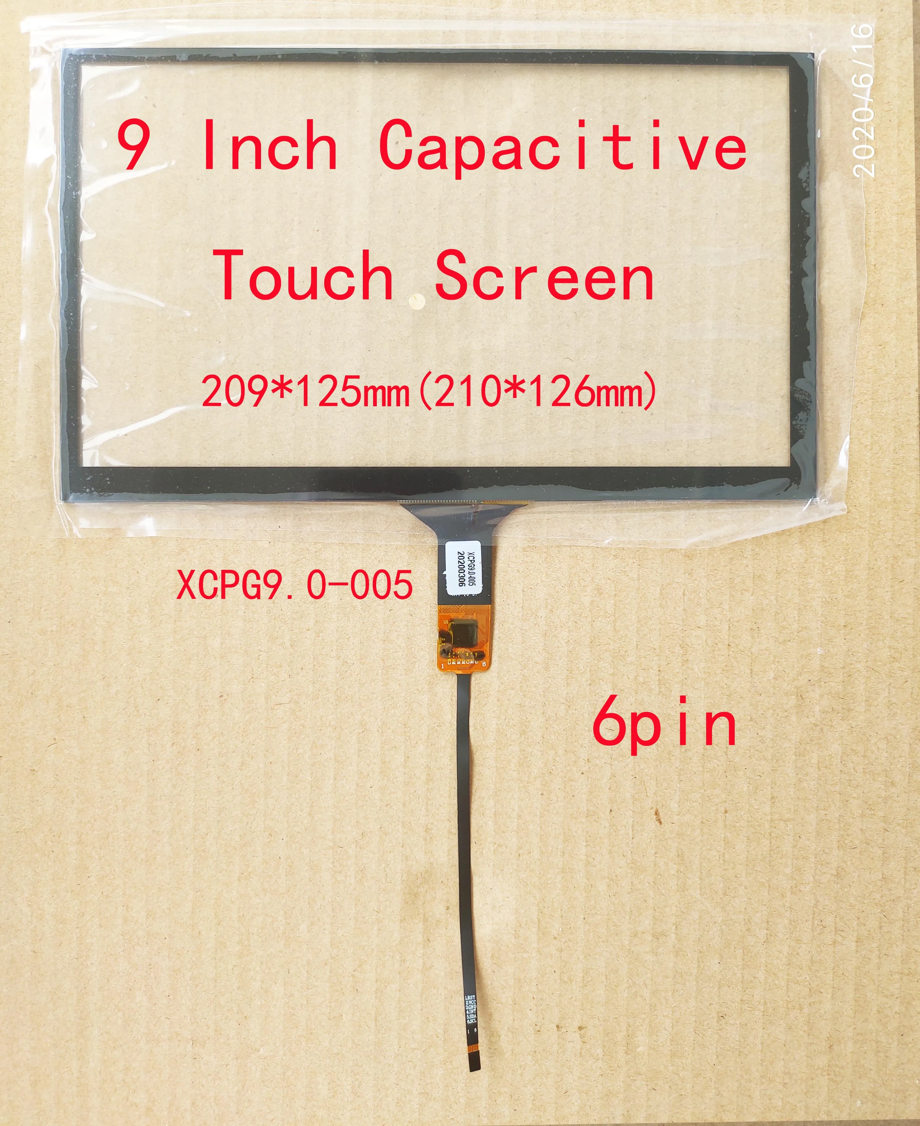 Polegada Rádio do Carro Touch Screen Sensor Digitador 6pin Pode Gt911 Usb Placa de Controlador 4.3 6.2 6.5 10.1 10.2 - Imagem 4