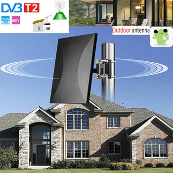 

Best Amplified Outdoor Digital High-Definition TV Antenna With Gain Amplifier 150 Miles Long Distance Support UHF VHF 4K 1080P