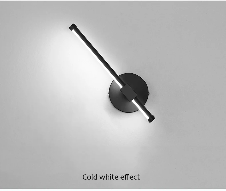 Современный светодиодный настенный светильник 90 V-260 V лампада спальня рядом настенный светильник светодиодный бра черный белый светильник прохода светильник ing украшение