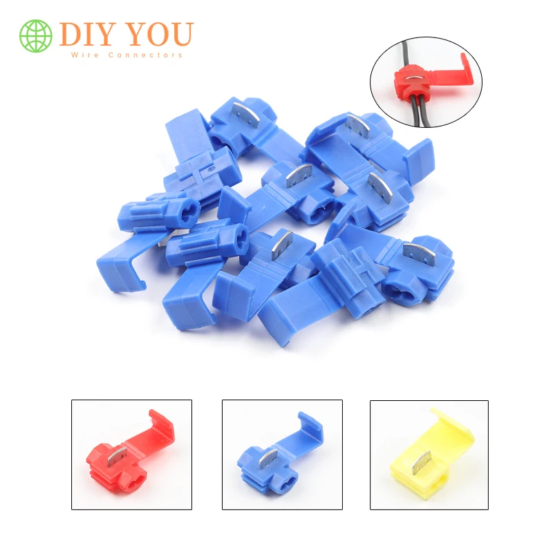 30 50 100PCS Electrical Wire Cable font b Connector b font Quick Splice font b Insulated