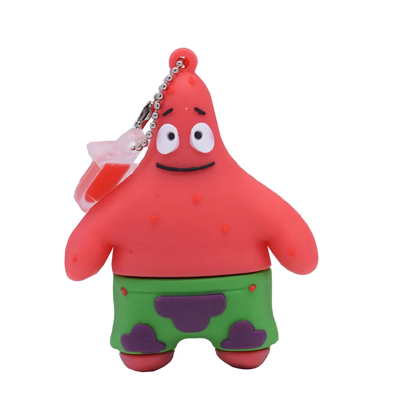 JASTER крутой милый Губка Боб usb флеш-накопитель usb 2,0 4 ГБ 8 ГБ 16 ГБ 32 ГБ Флешка 64 Гб usb флешка - Цвет: C