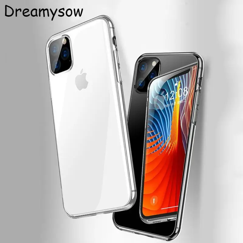 

For iPhone 11 2019 Case Slim Clear Soft TPU Cover Case for iPhone 11 Pro Max 5.8inch 6.1inch 6.8inch New XS Max XR 8 7 6 6S Plus