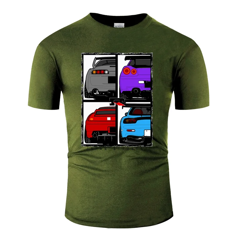 Забавная классическая мужская футболка jdm, одежда размера плюс 3xl 4xl 5xl, новинка, Мужская футболка с круглым воротником для фитнеса, высокое качество