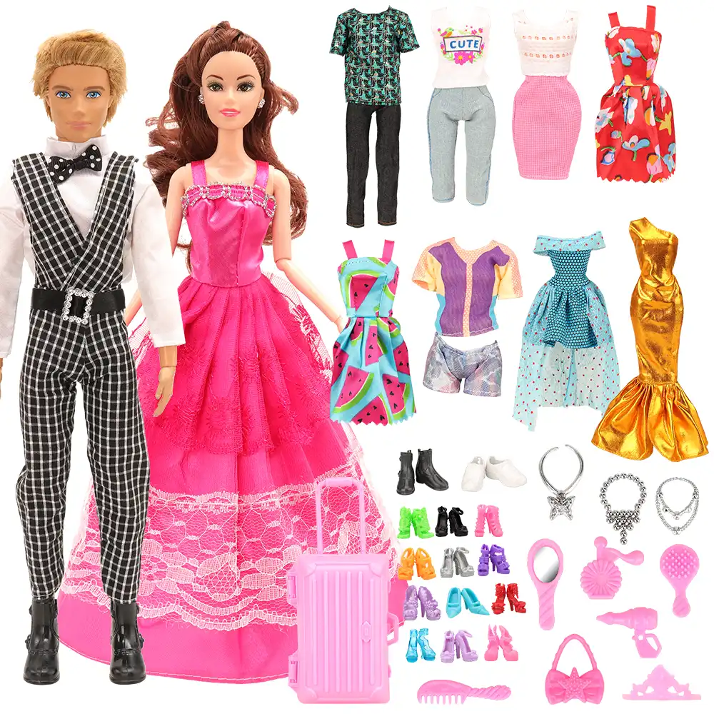 barbie doll house and dresses