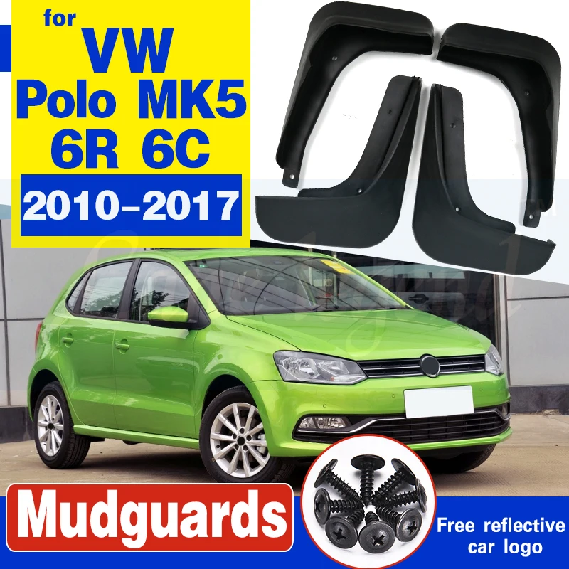 Брызговики для Volkswagen VW Polo 6R 6C 2017 ~ 2010 брызговики щитки от грязи аксессуары 2016 2015 2014