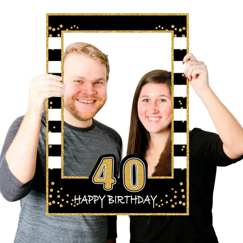 PATIMATE 30th 40th 50th фотобудка реквизит с днем рождения фоторамка для дня рождения Декор для вечеринки взрослые принадлежности для юбилейной вечеринки