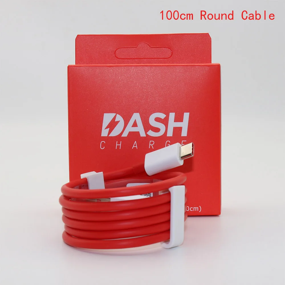 Oneplus Dash Зарядное устройство 5V4A для One plus 6 5/5 T/3/3T тире зарядный адаптер 100 см круглый Dash USB зарядка Тип C кабель - Тип штекера: Only cable