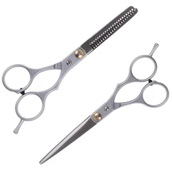 Ensemble de ciseaux professionnels pour coupe de cheveux, 2 pièces, pour salon de coiffure, livraison directe 
