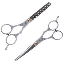 Ciseaux professionnels à dents fendues 5.6, ciseaux amincissants de 6 pouces, ensemble de barbier, de coiffure