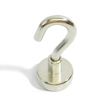 

5/10Pcs Magnetic Hook Powerful Hook Magnet Holder Strong Magnetic 8KG Suction Wall Hook Support Heavy Duty Wall Hanger