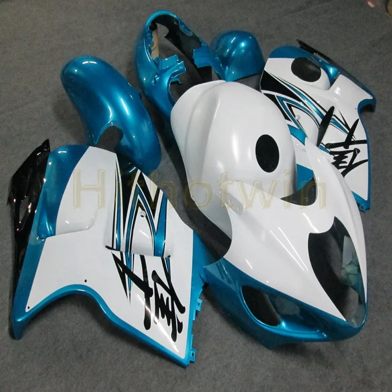 Пользовательские ABS Обтекатели для Suzuki GSX-R1300 1997-2007 год GSXR1300 97 98 99 00 01 02 03 04 05 06 07 цвета: зеленый, черный - Цвет: U