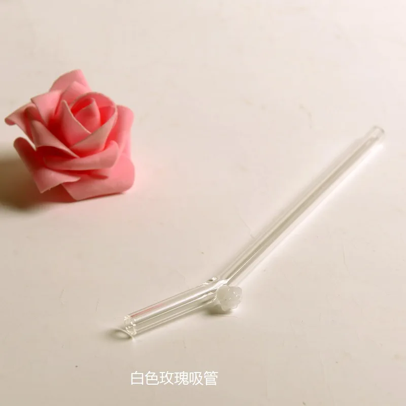 O. RoseLif бренд 3 x прекрасный напиток романтика роза ручной работы стеклянная трубочка трубочки для питья молоко чай кофе фрукты тубулари домашние вечерние