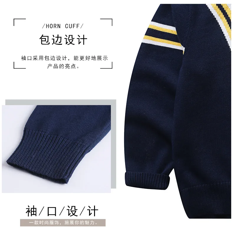 Autumn New Products Sweater Pullover Crew Neck Sweater Cotton Children CHILDREN'S Sweater