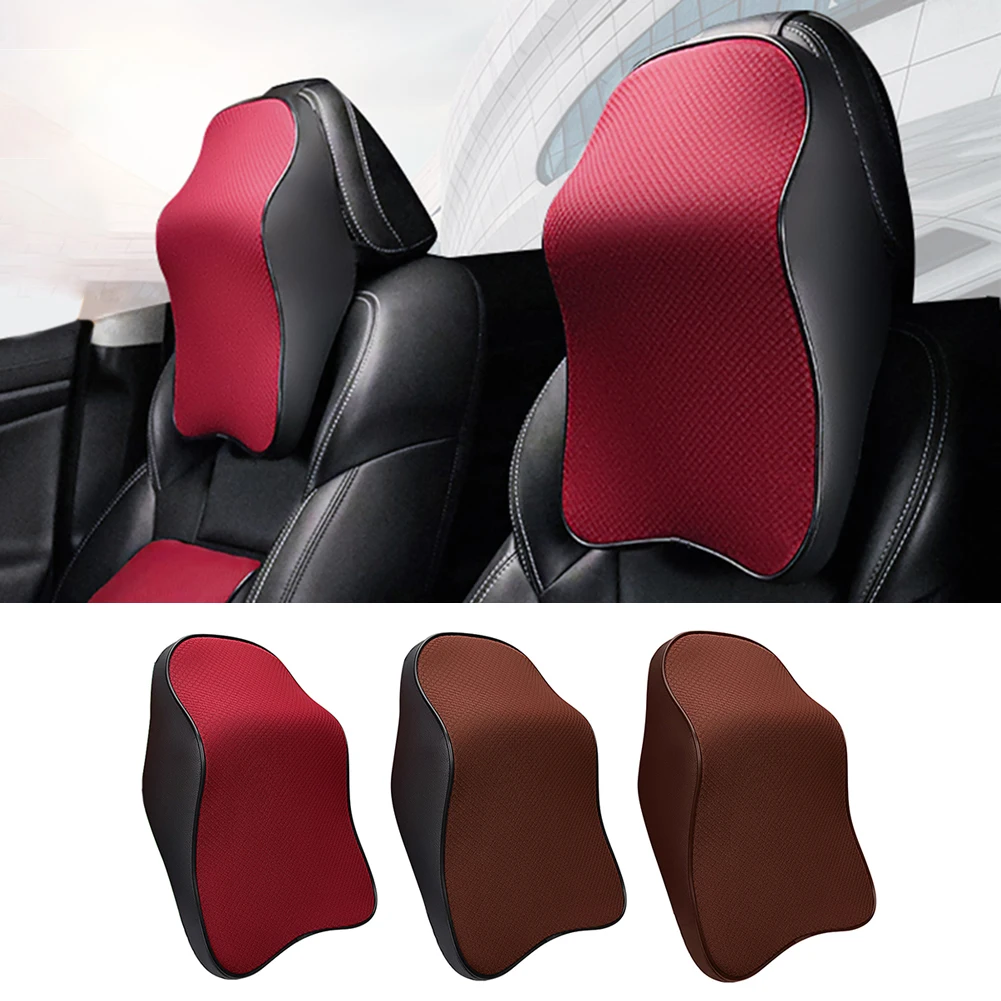 Adjustable Memory Foam Auto Headrest Pillow Breathable Car Neck