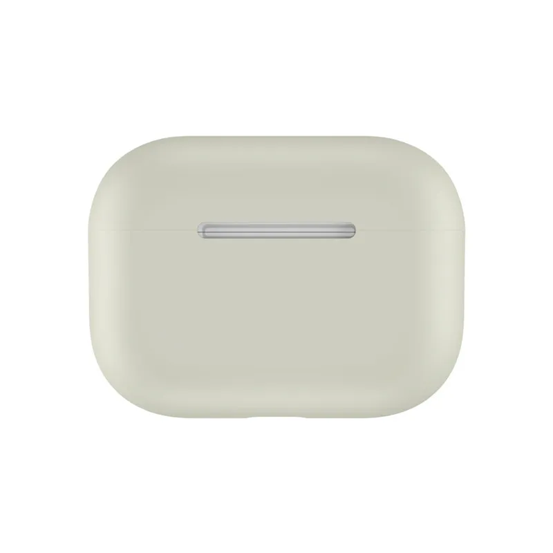 Beige Ультратонкий Мягкий силиконовый чехол для Apple Airpods Pro, Модный милый однотонный чехол для наушников с Bluetooth для Airpods 3 Capa - Цвет: Beige