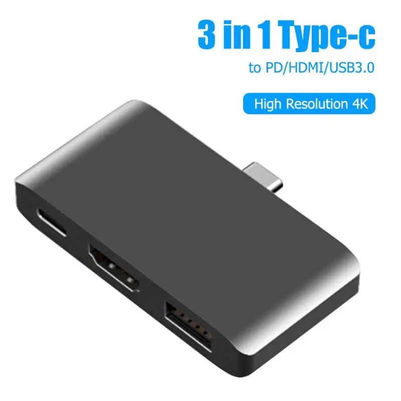 3 в 1 Тип C к PD/HDMI/USB3.0 адаптер для nintendo Switch многофункциональное приложение выход Поддержка 60 Вт 4 к игровой конвертер
