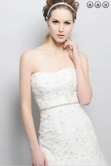 vestidos официальное Новое дизайнерское кружевное вышитое бисером свадебное платье с поясом размера плюс длинное платье макси элегантные свадебные платья