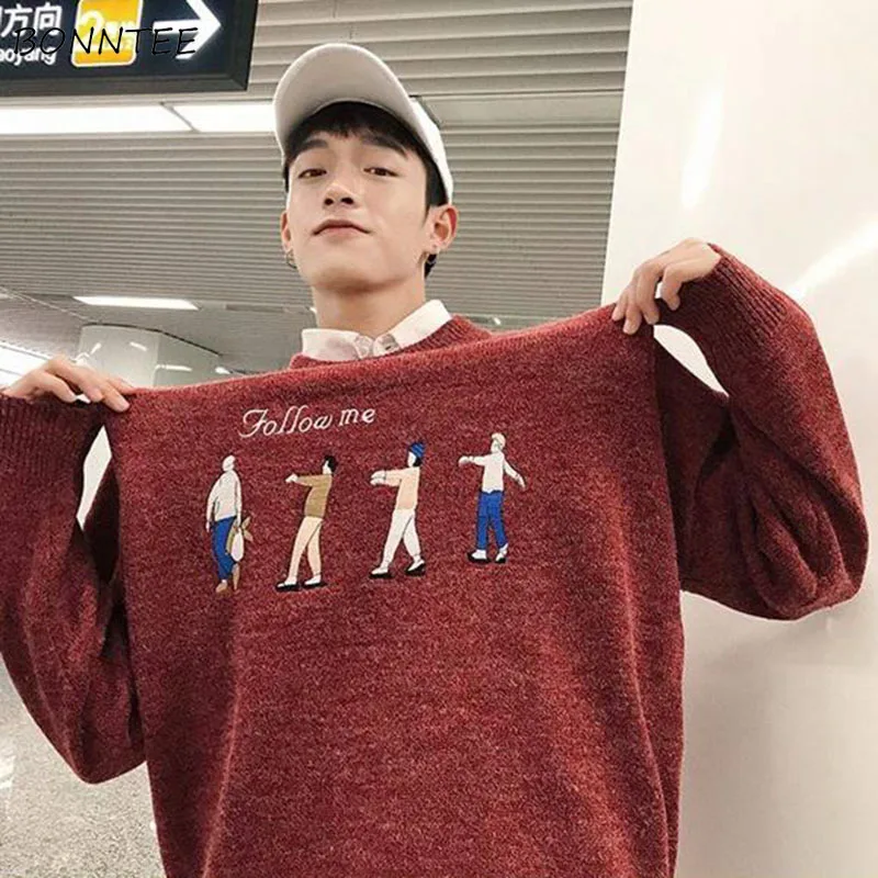 Свитер с высоким воротом мужской Полосатый Простой размера плюс 3XL свободный Harajuku корейский шик Ulzzang мужской вязаный Топ Повседневный мягкий теплый зимний
