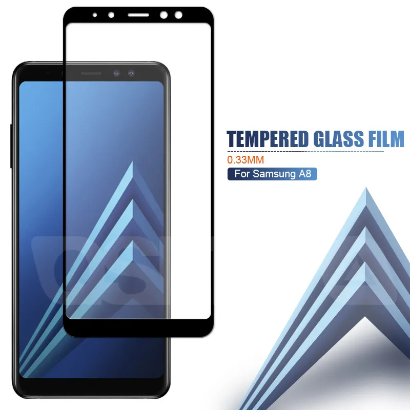 9D Защитное стекло для samsung A5 A7 A3 закаленное стекло для samsung A6 A8 Plus A9 Защитная пленка для экрана