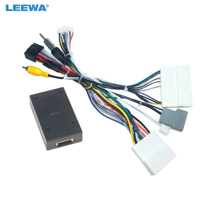 LEEWA автомобильный аудио 16PIN Android кабель питания адаптер с can-шиной для Nissan Sylphy Tiida