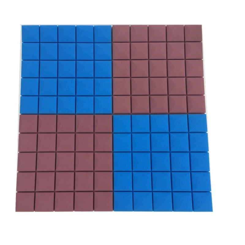 8 цветов, 4 шт., 50x50x5 см, студийная акустическая Звукоизоляционная пена, Звукопоглощающая Панель, плитка, клиновидная Защитная губка