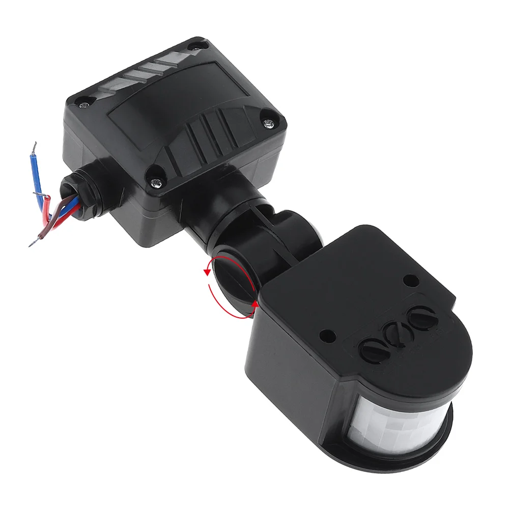 Automatic Switch 110-240V LED Infrared PIR Motion Sensor Lawn Lamp Switch for Outdoor Indoor