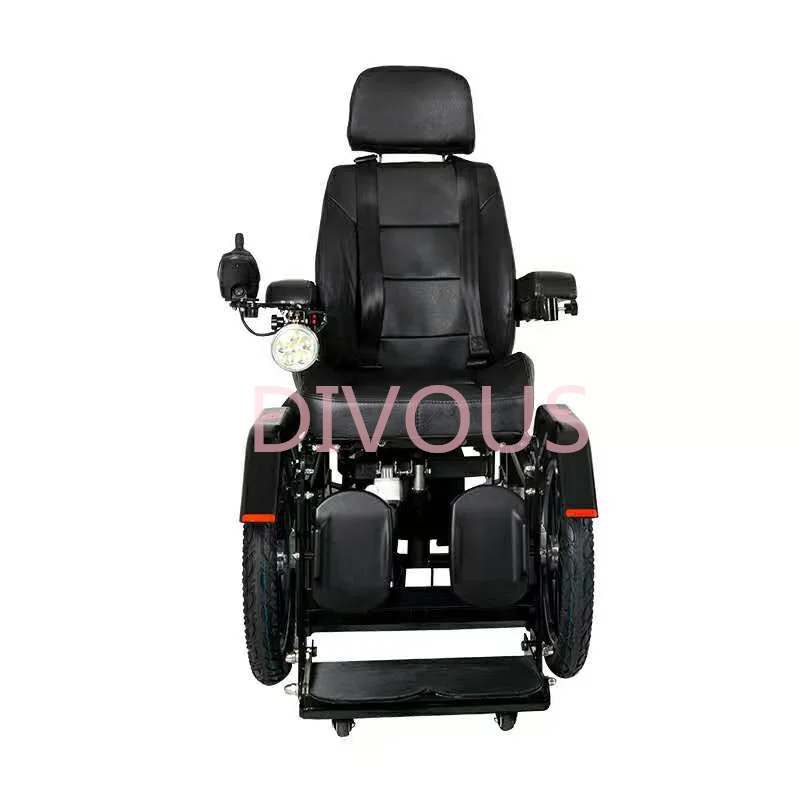 Fashion luxury can stand up and down, recline, leg lift disabled electric power standing wheelchair