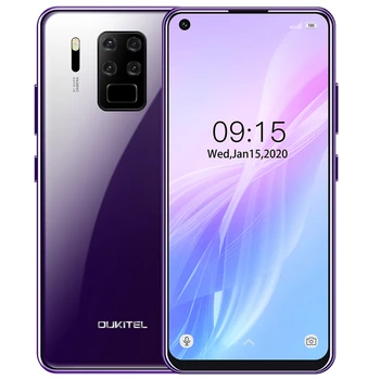 Перейти на Алиэкспресс и купить OUKITEL C18 Pro 6,55 дюйммобильные телефоны Android 9,0 4 задние камеры Восьмиядерный 4G смартфон 4 Гб + 64 Гб быстрая зарядка сотовый телефон