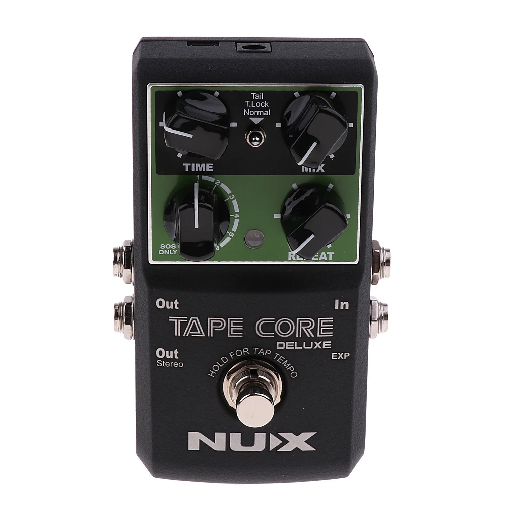 Прочная алюминиевая лента Core Deluxe Delay гитарная педаль эффектов Лента Эхо эффект черный