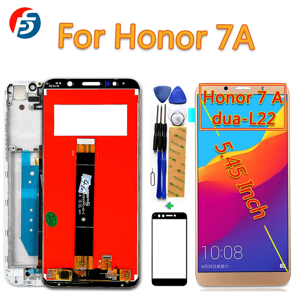 Сенсорный экран 5 45 дюйма для Huawei Honor 7S ЖК-дисплей дигитайзер в сборе рамка 7A