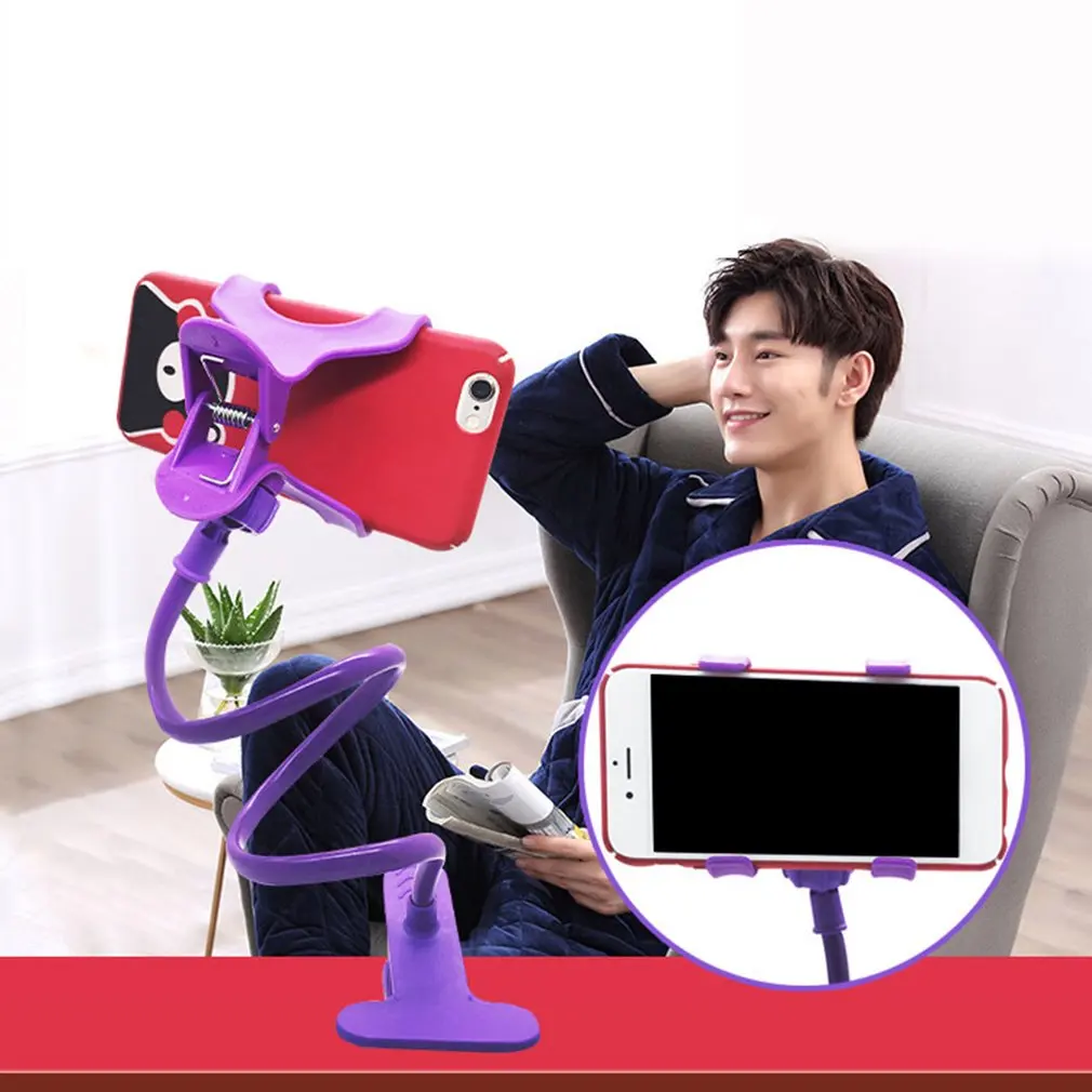 Universal Cell Phone Holder Long Arm Lazy Mount Bracket Stand for Desk Bed 360 Degree Flexible Car Phone Holder stand