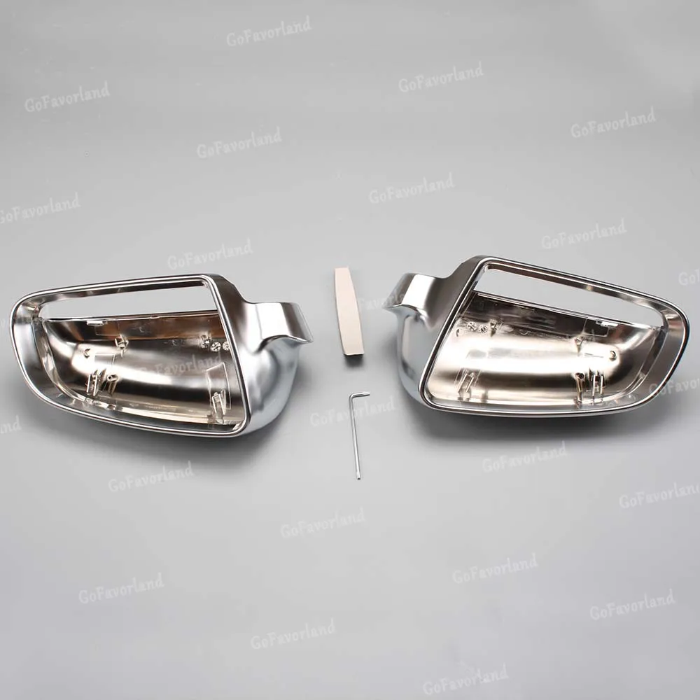 Для Audi A3 8 P A4 A6 B7 2002 2003 2004 2005 2006 2007 2008 пара крыло Зеркало заднего вида крышка Кепки