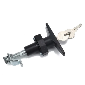 

Universal zinc alloy T-Handle Door Latch Lock with Lock cylinder+2 keys For Trailer Caravan RV Truck Canopy Toolbox