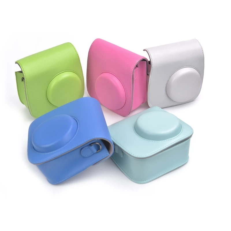 Прямая и, сумки для камеры Instax Mini 8 Mini 9 из искусственной кожи на ремне, чехол для Fujifilm