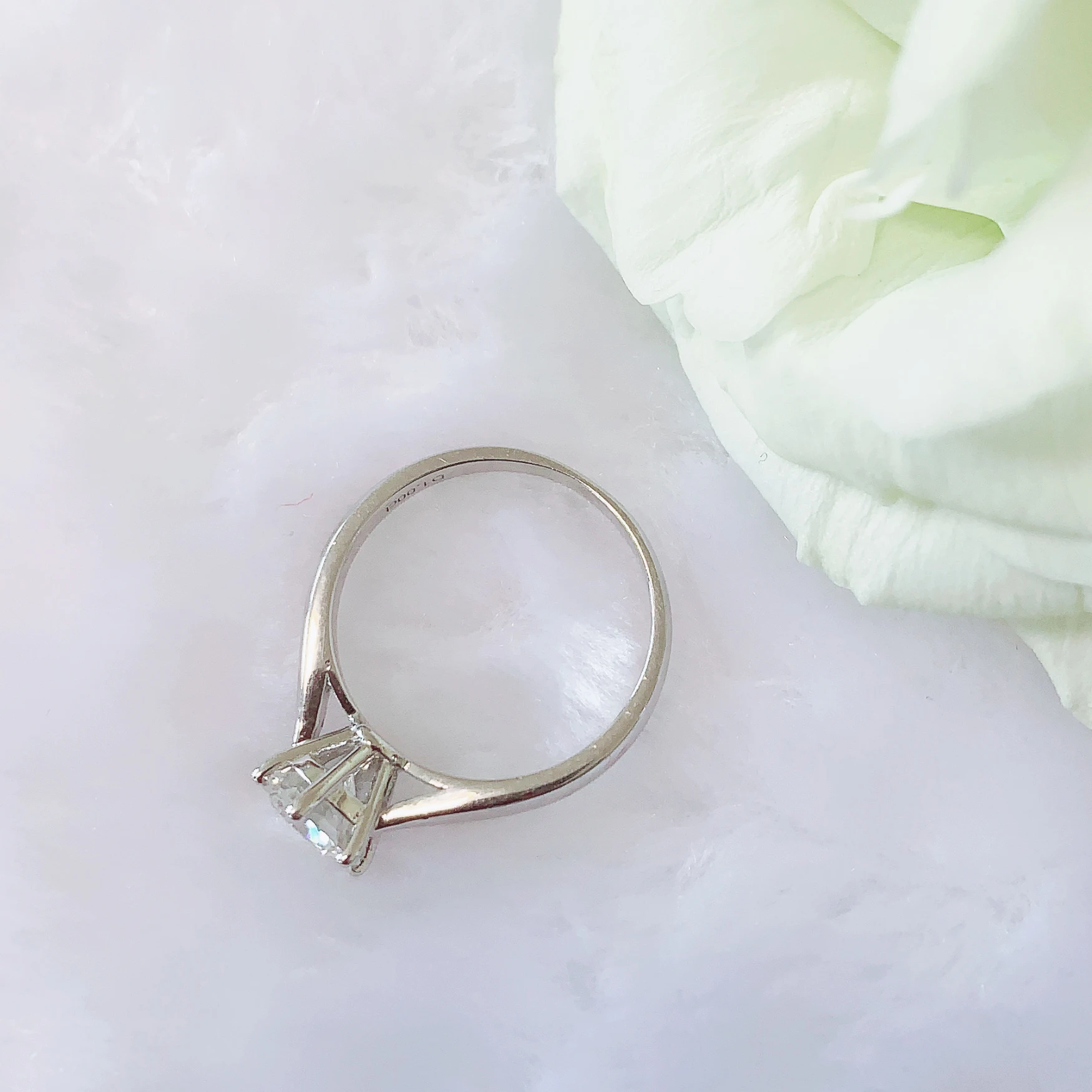Стерлинговое Серебро 925 пробы, 1ct, классическое круглое кольцо с бриллиантами, ювелирное изделие, Муассанит, кольцо для помолвки, юбилея