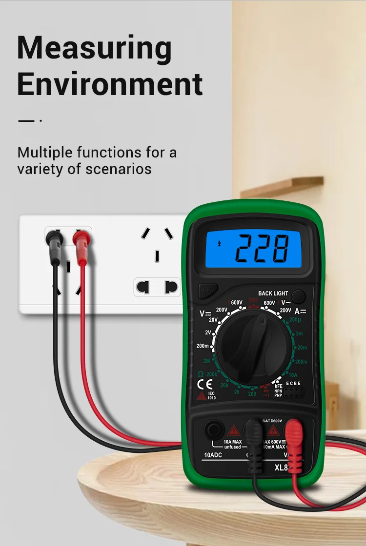 ANENG XL830L тестер мультиметр цифровой digital multimeter esr метр токовые клещи transistor tester мультиметры мультитестер кабель трекер мини мультиметр мультимитр mini multimeter capacitor tester