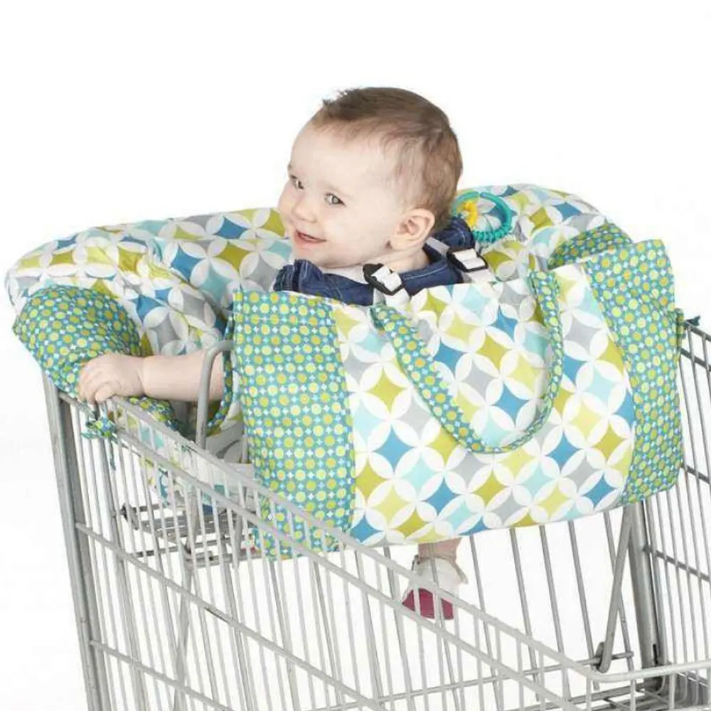 Детская Корзина Подушка детская складная подставка на колесиках для младенцев и малышей/детская подушка коврик для магазинная Тележка для покупок