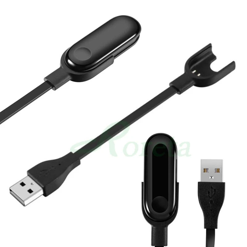 USB кабель Roreta для зарядки умных часов Xiaomi Mi Band 3/4/5 быстрой