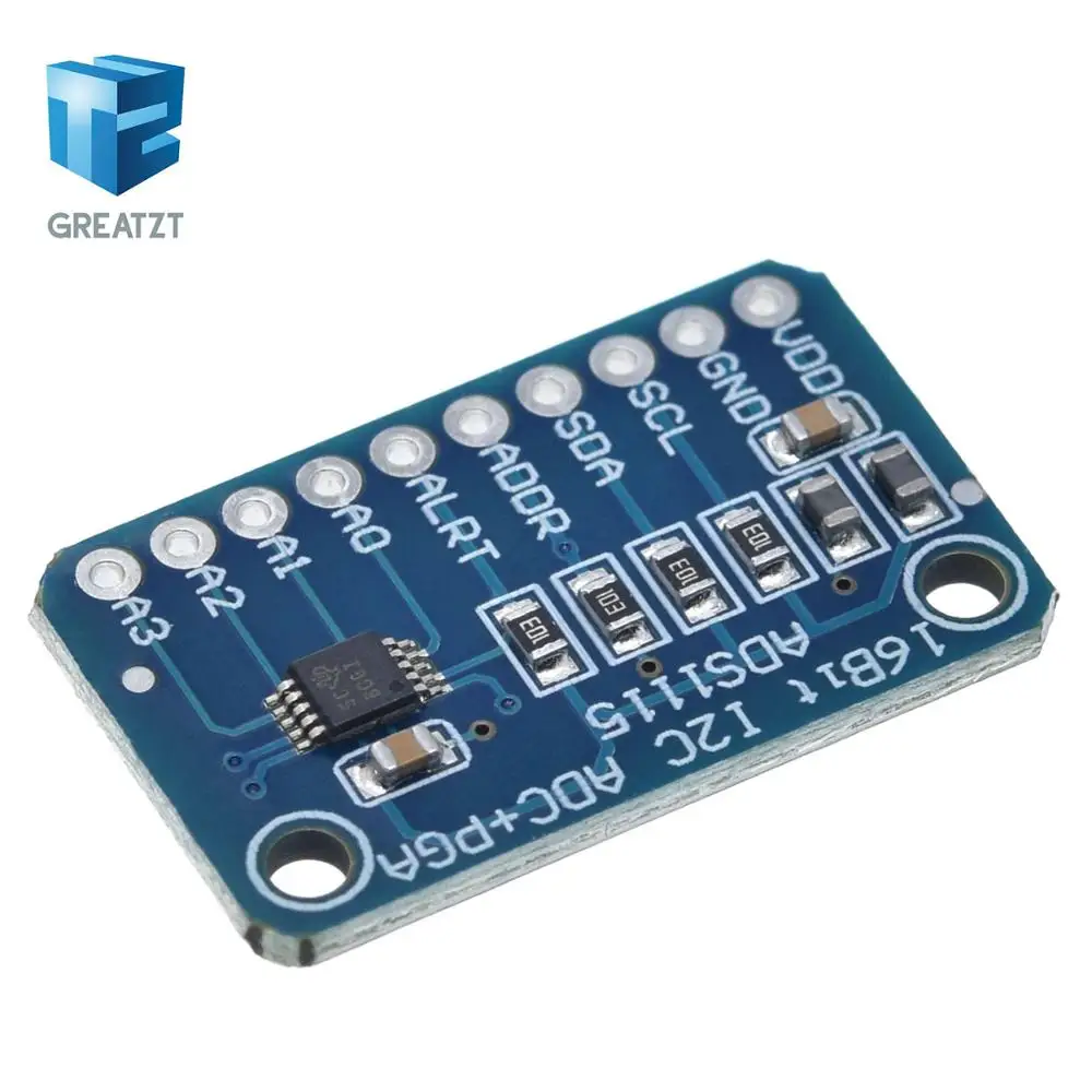 1 шт. 16 бит I2C ADS1115 модуль АЦП 4 канала с Pro усиления Усилители домашние для Arduino RPI