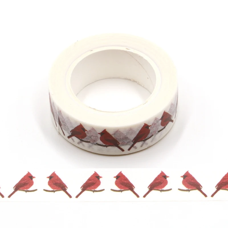 Новинка 1 шт. Robin Redbreast васи лента планировщик для скрапбукинга наклейки милые Cinta Adhesiva Decorativa маскирующая лента японские канцелярские принадлежности
