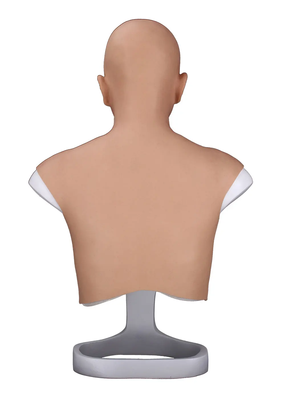 7th Generation Crossdresser Transgender Soft Silicone Full Head Face With Fake Boobs for Halloween Party Masque Cosplay Male to Female (4)